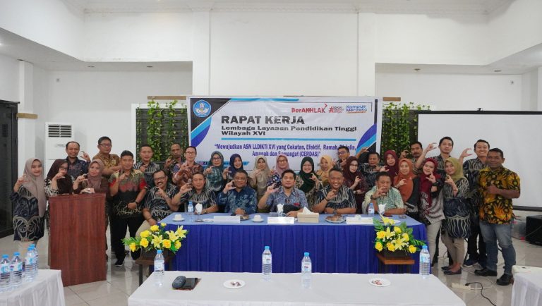 LLDIKTI XVI Gelar Rapat Kerja 2023