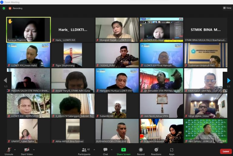 LLDIKTI XVI Gelar Rakor Evaluasi bersama PTS