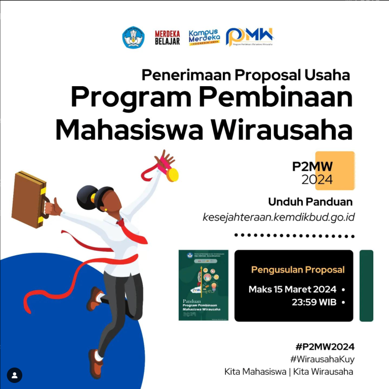 Tawaran Program Pembinaan Mahasiswa Wirausaha (P2MW) 2024