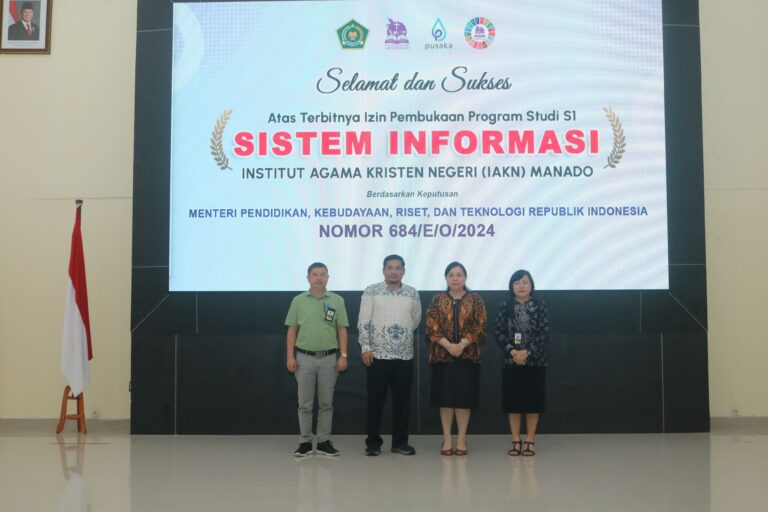 IAKN Manado Resmi Membuka Program Studi Sistem Informasi