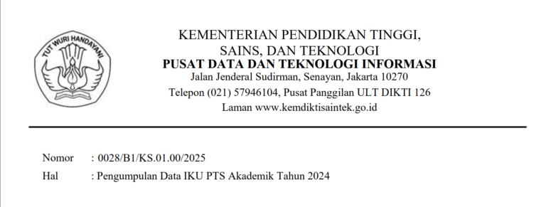 Pengumpulan Data IKU PTS Akademik Tahun 2024