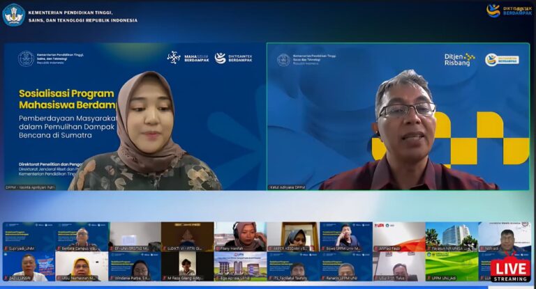 Kemdiktisaintek Kerahkan 10.000 Mahasiswa untuk Percepat Pemulihan Pasca-Bencana di Sumatera