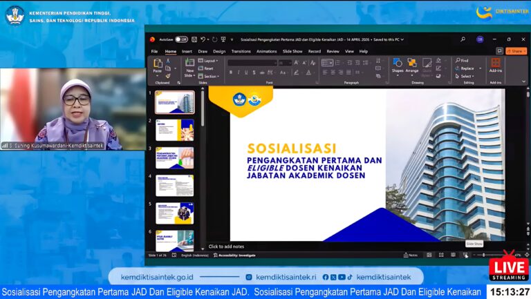 Kemdiktisaintek Buka Sosialisasi Pengangkatan Pertama Jabatan Akademik Dosen